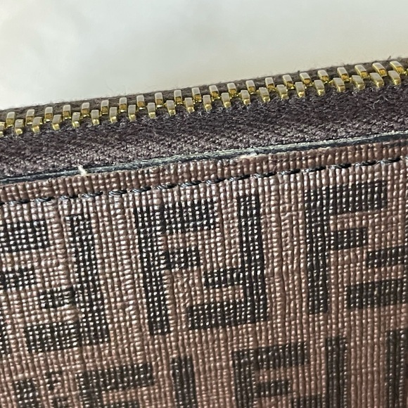 Fendi Brown Zucchino PVC Zippy Long Wallet 🤎 - Picture 5 of 16